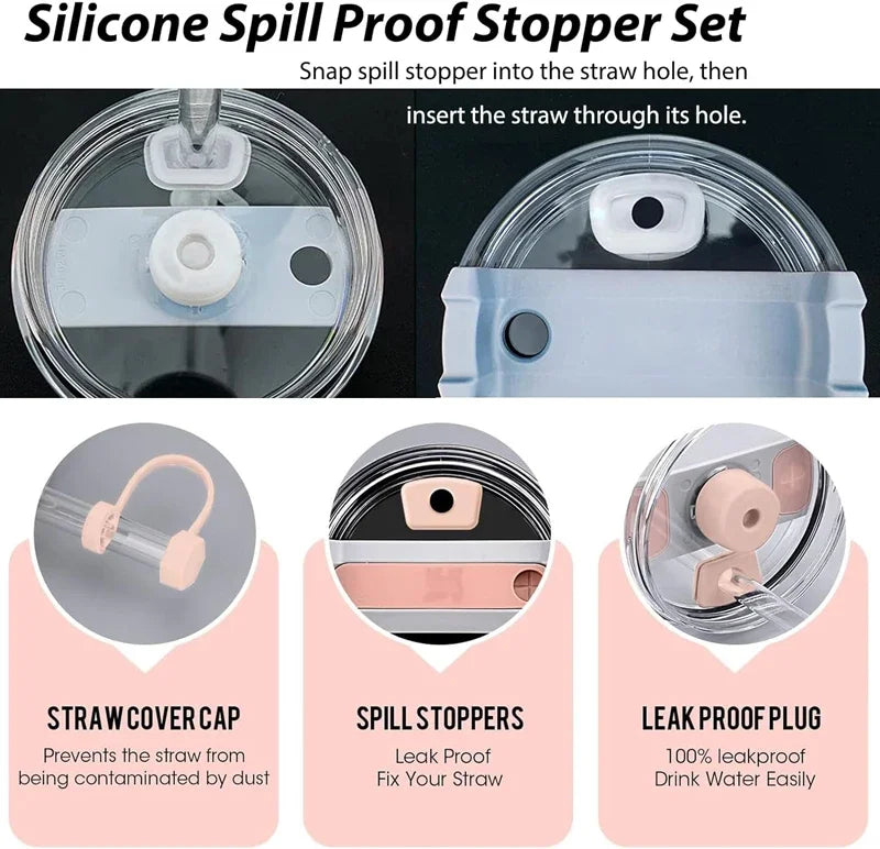 Spill-Proof Essentials Kit White and Pink